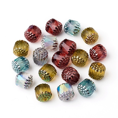 Electroplated Czech Glass Beads X-GLAA-G077-28A-1