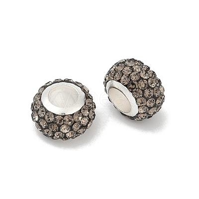 Alloy Rhinestone Clay Pave Beads ALRI-D300-03S-09-1