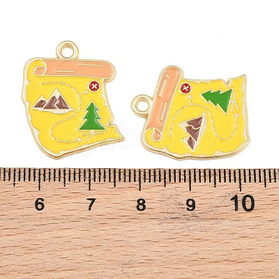 Alloy Enamel Pendants AL-CBA6AEB-09G-02-1