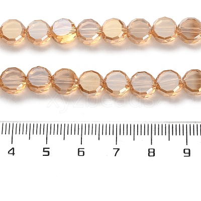 Electroplate Glass Beads Strands EGLA-C010-01A-PL02-1