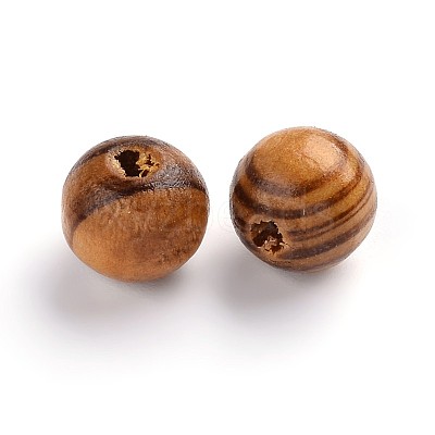 Round Natural Wood Beads WOOD-Q009-10mm-LF-1