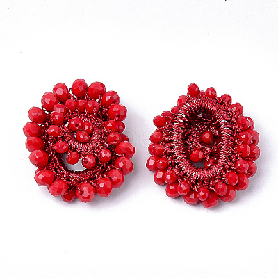 Glass Woven Pendants FIND-T039-03D-1