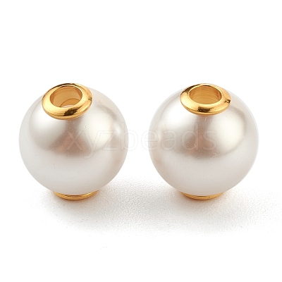 Plastic Imitation Pearl Beads STAS-Z009-01A-G-1