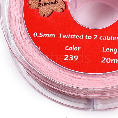 2-Ply Round Waxed Cotton Thread Cords YC-T004-01A-29-1