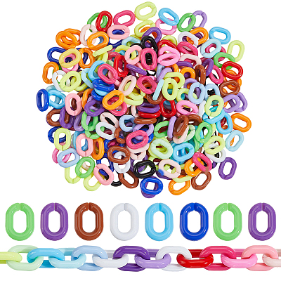 300Pcs Plastic Quick Link Connectors KY-SP0001-71-1