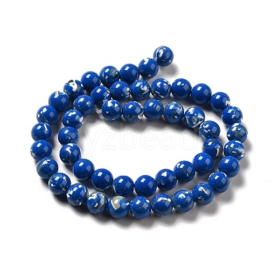 Synthetic Turquoise and Sea Shell Assembled Beads Strands G-D482-01A-03-1