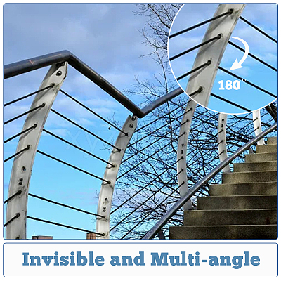 10Pcs 316 Stainless Steel Rigging AJEW-FH0003-12-1
