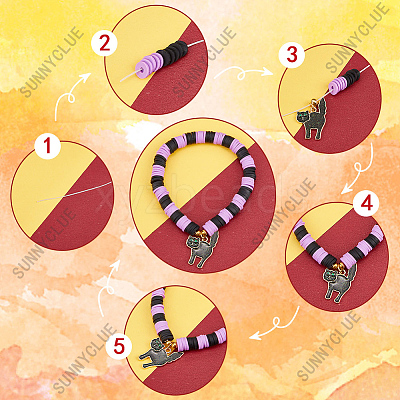 Halloween Bracelets Making Kit DIY-SC0021-94-1