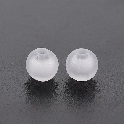 Frosted Acrylic Beads X-FACR-Q006-16mm-01-1