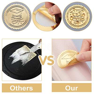Self Adhesive Gold Foil Embossed Stickers DIY-WH0211-210-1