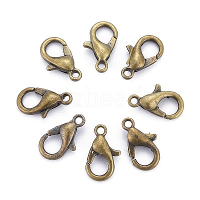 Zinc Alloy Lobster Claw Clasps E103-NFAB-1