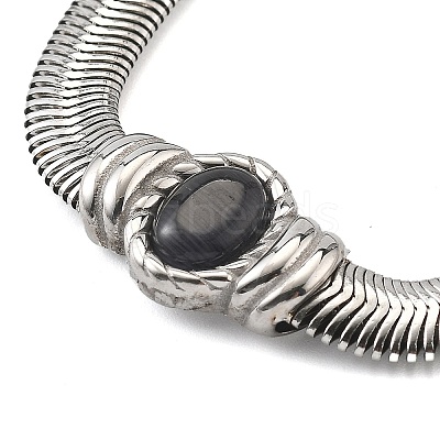 304 Stainless Steel Bracelets BJEW-R003-05P-01-1