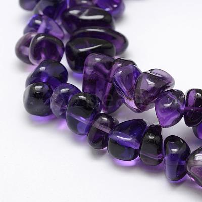Natural Amethyst Beads Strands G-F521-19-1
