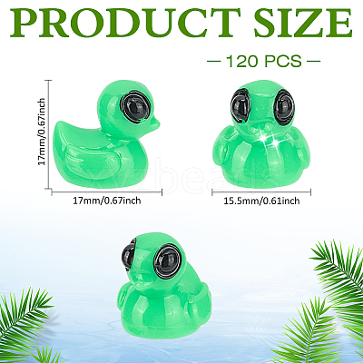 120Pcs Resin Duck Mini Model DJEW-MA0001-07-1
