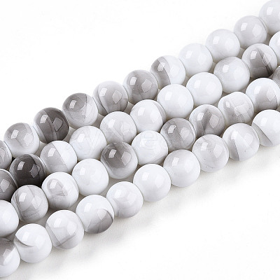Baking Paint Glass Beads X1-DGLA-N013-8mm-01-1