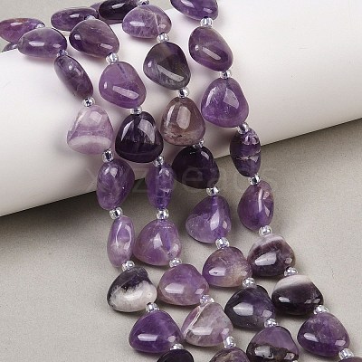 Natural Amethyst Beads Strands G-NH0069-A07-1