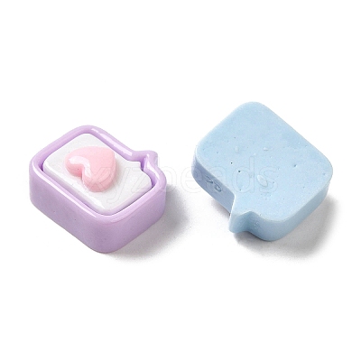 Opaque Resin Cabochons RESI-B017-01D-1