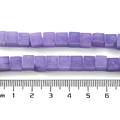 Natural Dyed White Jade Beads Strands G-Q008-C01-01E-1