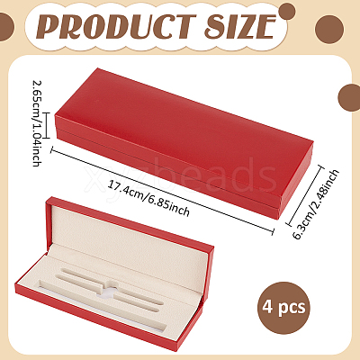 Plastic Pen Gift Packing Boxes CON-WH0001-85B-02-1