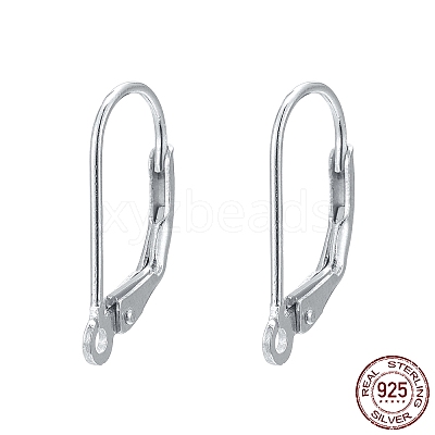 925 Sterling Silver Leverback Earrings Findings STER-M017-01S-1