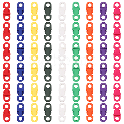 54Pcs 9 Colors Plastic Side Release Buckles KY-CA0001-51-1