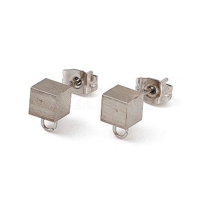 Non-Tarnish 304 Stainless Steel Stud Earring Findings STAS-E179-03P-02-1