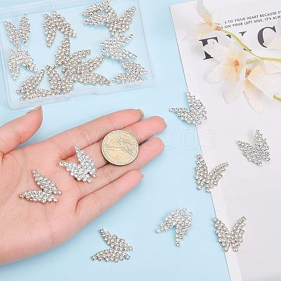 20Pcs 2 Styles Alloy Rhinestone Cabochons FIND-CA0006-51-1