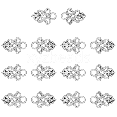 14Pcs Alloy Snap Lock Clasps Findings FIND-FH0008-37P-1
