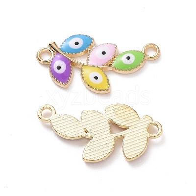 Evil Eye Alloy Enamel Links Connectors ENAM-A139-03G-1