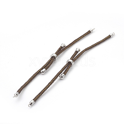 Adjustable Nylon Cord Slider Bracelet Making MAK-F026-A08-P-1