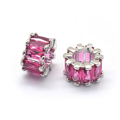 Cubic Zirconia European Beads KK-L184-64A-P-1
