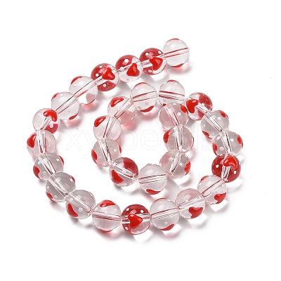 Handmade Glass Enamel Beads Strands LAMP-A001-A11-1