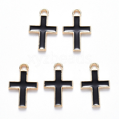 Alloy Enamel Pendants X-ENAM-S121-122B-1