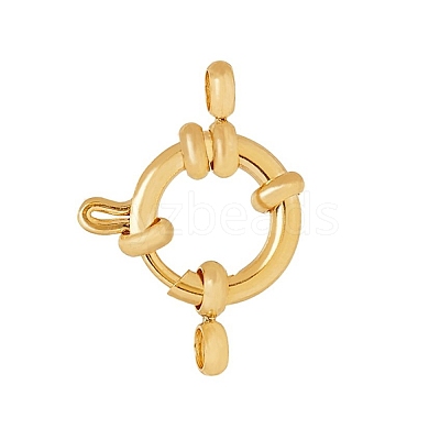 304 Stainless Steel Spring Ring Clasps X-STAS-G190-17G-1