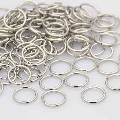 Tarnish Resistant 304 Stainless Steel Saw Cut Open Jump Rings STAS-N015-04-10x1.2mm-1