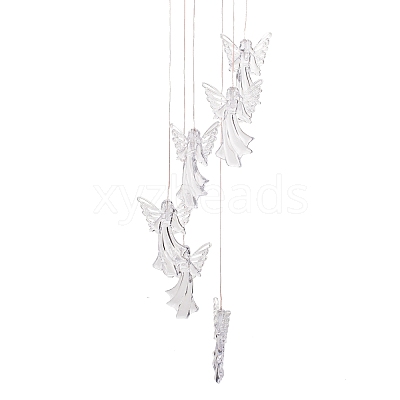 LED Solar Powered Angel Wind Chime HJEW-I009-03-1