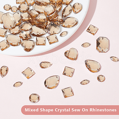 4 Sets Acrylic Sew on Rhinestone DIY-GA0007-23-1