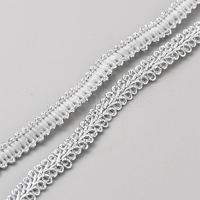 25 Yards Metallic Yarn Ribbons OCOR-WH0058-61A-1
