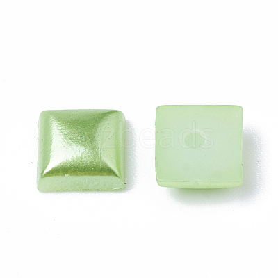 ABS Plastic Imitation Pearl Cabochons SACR-R748-6x6mm-Z7-1