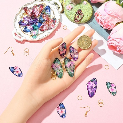 DIY Dangle Earring Making Kits DIY-YW0016-22B-1