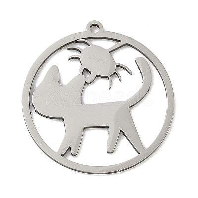 201 Stainless Steel Pendants LS-STAS-G366-02P-07-1