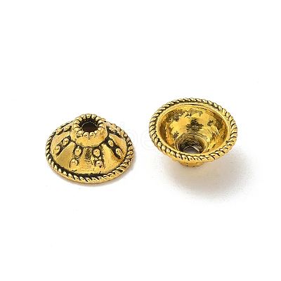 Tibetan Style Bead Caps TIBE-P003-59AG-1