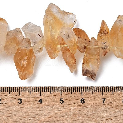Heated Natural Citrine Beads Strands G-L650-J01-01-1