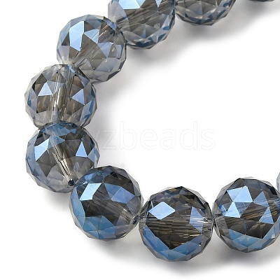 Transparent Electroplate Glass Beads Strands EGLA-N002-34E-F04-1