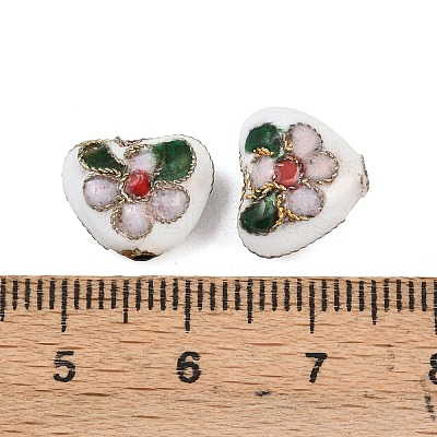 Handmade Cloisonne Beads X-CLB052Y-1-1