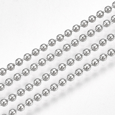 Tarnish Resistant 304 Stainless Steel Ball Chains CHS-S005-05A-1