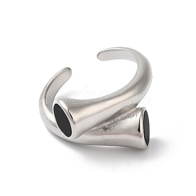 Shell Open Cuff Ring for Women RJEW-C091-03P-02-1