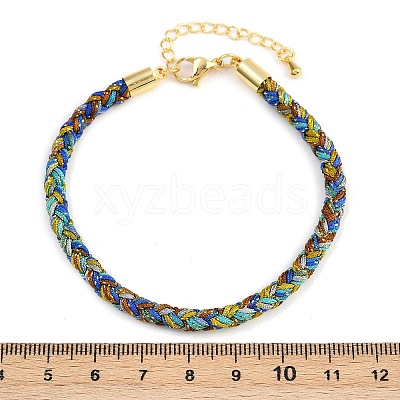 4MM Braided Nylon Cord Bracelets FIND-A057-01G-02-1