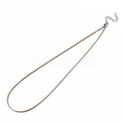 Waxed Cord Necklace Making NCOR-T003-02-1