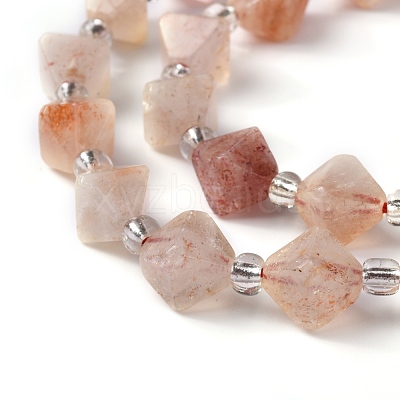 Natural Sunstone Beads Strands G-J390-A01-1